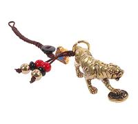 minkissy Porte Clés Tigre Chinois Cuivre Accessoire Porte Clés et Suspendu pour Hommes et Fête des Pères