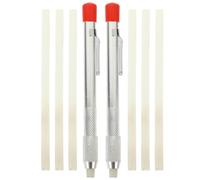 minkissy Porte-stylo en Stéatite 2 Pièces avec 6 Recharges B, Stylo Marqueur pour Soudage, Compatible Acier, Aluminium et Fonte, Outils de Marquage Industriel pour Atelier de Soudure,