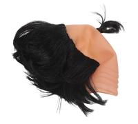 minkissy Postiche Chauve Cosplay Drôle Samouraï En Vinyle Et Fibre Haute Température Pour Fête Déguisée Accessoire Unique