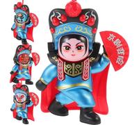 minkissy Poupée Chinoise de L’Opéra du Sichuan Changeante Figurine Décorative Plastique Bleu Souvenir Artistique Traditionnel pour Collection et Décoration Intérieure Présent Culturel