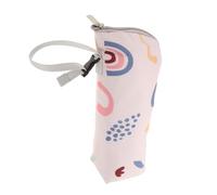 minkissy pour Biberon Garçon Fille de Rangement et Chauffe Biberon Portable pour Voyage et Crèches Grand Capacité Étanche Oxford Imprimé Géométrique Beige