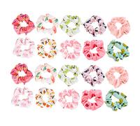 minkissy Pour Cheveux Chics Et Imprimés 20 Pièces Élastiques À Cheveux Pour Intestin Pour Les Occasions Quotidiennes
