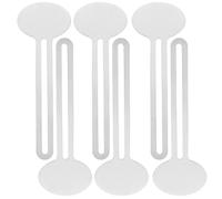 minkissy Presse-tubes Outil Multifonctionnel en Alliage D'aluminium Argenté Lot de 6 pour Presser Tubes de Dentifrice et Colle Contrôle Précis, pour Salle de Bain