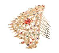minkissy Princess Tiara Crown Comb With Rhinestones Authentic Thai Ethnic Bridal Headdress Ancient Chinese Wedding Hairpin For Women And Bridesmaids