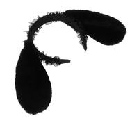 minkissy Punk Spiked Lace Rabbit Ears Headband Studded Gothic Bunny Ear Hairband For Women Halloween Cosplay Party Accessory Comfortable And Handcrafted Dark Lolita Headpiece