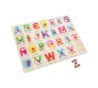 minkissy Puzzle en Bois Espagnol pour Garçon et Filles Jouet Éducatif Cognitif 1 Jeu de Puzzle Montessori Apprentissage de L'Espagnol Activités Précoces Jouet d'Association