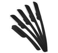 minkissy Rasoir à Sourcils Et Dermaplaning Visage Pliable 5 Pcs Acier Inoxydable Poignée Mate Protection Sécurité Femmes Et Hommes Voyage