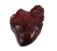 minkissy Realistic Pig Heart Model Lifelike Faux Meat Decoration for Restaurant and Kitchen Display Stable Food Prop for Creative Photography and Window Display