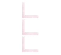 minkissy Règle de Tailleur en Plastique Transparent 3 Pièces Échelle Intégrée 1 Mm, Outil de Couture de L pour Mesure Précise et Création de Patrons, Modélisme et Design Textile