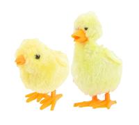 minkissy Remonter pour Garçon Fille Petit Poussin et Canard Peluche Douce Mécanisme à Remontoir Décoratif Aléatoire Cadeau Anniversaire ou Fête Couleur Aléatoire