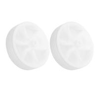 minkissy Roues de Support pour Vélo Garçon et Filles en Plastique Blanc, Stabilisateurs Robustes et Épais, Accessoires de Vélo pour Apprendre à Rouler en Toute Sécurité