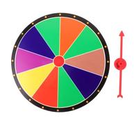 minkissy Roulette de Loterie Rouge pour Fête et Éducation Jeu à Interactif et Accessoire de Jeu DIY pour Animation et Divertissement
