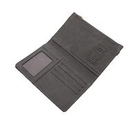 minkissy Sac De Passeport Cas De Cartes De Visite pour Femmes Porte-Cartes Antivol Porte-Cartes Nominatives Porte-Parole Protecteur De Cartes De Visite Couvercle De Protection PU Gris Foncé