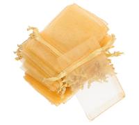 minkissy Sachets Présents en Organza 100 Pièces, Mini Pochettes à Cordon 5X7 CM pour Bijoux, Bonbons et Petits Objets pour Événements