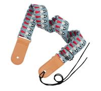 minkissy Sangle de Ukulélé Vintage Bleu Rétro, Ceinture D'épaule Résistante et Ajustable pour Ukulélé, Accessoire Pratique pour Musiciens, pour Concerts et Répétitions