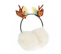 minkissy Serrage-tête Cache-oreilles Drôle En Poils De Lapin Taille Unique Chaud Pour Femme Hiver Usage Quotidien