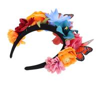 minkissy Serre-tête Décoratif Avec Fleurs Et Insectes Accessoire De Cheveux Pour Femmes Bandeau De Fête De Thé Et Garden-party