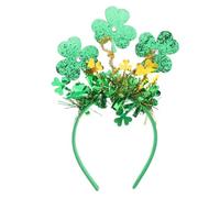 minkissy Serre-tête Feuille à Trois Verte Pour Femme Accessoire De Cheveux Pour Saint-patrick Couvre-chef Avec Pompon Pour Fête Et Décoration