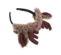 minkissy Serre-tête Oreilles De Renne Ornement De Cheveux Doux Peluche Accessoire Pour Fête Maintien Stable Pour Coiffure