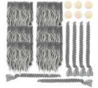 minkissy Set de Barbe Accessoires Délicats et Stylés en Bois et Polyester de GNOME pour Décoration pour Créations Artisanales et Poupées GNOME