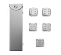 minkissy Set de Dés Alliage Aluminium Petits Dés pour Jeux de Société et Ambiance Fête Ktv Métal et Fini Soigné