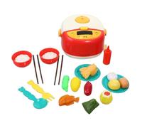 minkissy Set de Dinette Garçon Fille Cuisine avec Cuiseur Riz Électrique Simulation et Effet Spray Éducatif pour Garçon Fille Coffret Cuisine Créatif pour Éveil et Jeu Dimitation