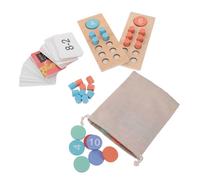 minkissy Set de Jouets Éducatifs Bois pour Garçon Fille Cadre de Calcul Mathématique Interactif pour Apprentissage Précoce Maison et Classe