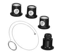 minkissy Set de Loupes de Bijoutier Pliables pour Réparation de Montres Loupe Professionnelle Portable pour Horlogers et Bijoutiers Outil Léger pour Entretien et Inspection Précise