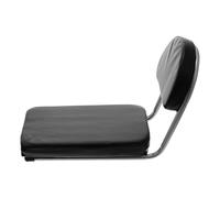 minkissy Siège Arrière Vélo Dossier Confortable et Imperméable, Coussin en Éponge Résistante à l'usure pour Vélo Électrique et Famille, Support en Acier Noir
