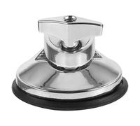 minkissy Support de Fixation pour Pied de Tom Basse en Fer Argenté, Repose-pied de Tambour Réglable 50 Mm, Accessoire de Batterie Solide Compatible Caisse Claire, Pied de Grosse Caisse -