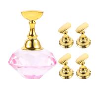 minkissy Support de Formation pour Ongles en Cristal Rose, pour Pratiquer et Apprendre le Nail Art en École ou Salon Professionnel, 1 Set Complet pour Débutants et Artistes