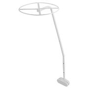 minkissy Support de Moustiquaire pour Berceau Bébé Blanc, 1 Set, en Acier | Montage Latéral Lit, Convient à Chambre D'garçon et Filles, Structure Métallique, pour -nés