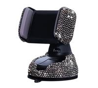 minkissy Support de Téléphone Abs Réglable Bling-Bling Noir Voiture