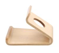 minkissy Support de Téléphone Portable en Bois Clair Support de Bureau Unifié pour Smartphone Multifonction pour Maison et Bureau Accessoire Pratique pour Diffusion en Direct et Jeux
