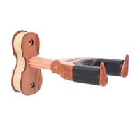 minkissy Support Mural Automatique pour Alto Violon et Ukulélé - Crochet Verrouillable en Bois Acajou Compact et Pratique Suspendre D’Instruments à Cordes pour Studio et Maison
