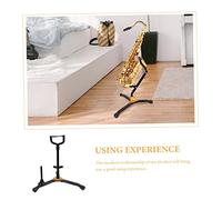 minkissy Support Saxophone Alto et Ténor Pliable et Stable Pied de Rangement Pratique pour Instrument à Vent Accessoire Portable pour Cours et Maison