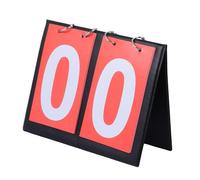 minkissy Tableau D'affichage à Deux Faces pour Basketball en PVC Rouge, Compteur de Score Facile à Stocker Design Simple et Lecture Claire pour Matchs de Basketball