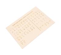 minkissy Tableau de Braille pour Aveugles Outil Éducatif pour Apprentissage et Enseignement Du Braille avec Surface Tactile
