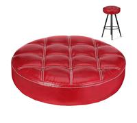 minkissy Tabouret Rond avec Assise en PU 12.60 Pouces, Coussin d'assise Rond pour Chaise de Bar avec Mousse, Structure en Bois, résistant aux Taches, pour Bureau et Maison