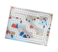 minkissy Tapis De Jeu Éducatif Pour Bébés Et Garçon Et Filles Tapis De Sol à Carte Routière Surface Douce Et Confortable Matériau Sûr Et Solide Pour Maison Et Éveil Des Nourrissons Transportable