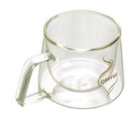 minkissy Tasse à Café et Lisse Résistant la Chaleur en Verre Borosilicate Double Paroi, Grosse et Saint-valentin pour Usage Quotidien