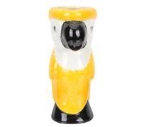 minkissy Tasse à Cocktail Décoration Créative et Unique Tiki en Porcelaine Jaune de Perroquet, Stabilité, pour Bar et Festivals