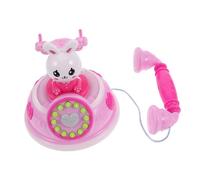 minkissy Téléphone Garçon Fille Rétro Électronique Lumineux Multi Mode pour Jeux de Rôle et Développement des Compétences de Communication Rose