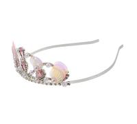minkissy -tête Couronne De Sirène Fausses Perles Et Accessoire Thème Océan Pour Fêtes Anniversaire Costumes Princesse Cosplay Et Halloween