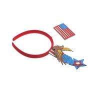 minkissy -tête Drapeau Américain Motif Et Drapeau Rouge Blanc Bleu Accessoire Cheveux Fête Indépendance