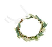 minkissy -tête Léger En Guirlande D'olive Motif Floral Pour Mariage Et Fête Idéal Pour Une Séance Photo