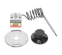 minkissy Thermostat Mécanique Réglable 30-75°c 16a pour Appareil Cuisson et Friteuse, Régulateur Température Précis Bouton Rotatif, Remplacement Thermostat Électrique Fiable