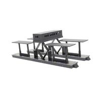 minkissy Train Platform DIY Assembly Toy Set for Realistic Railway Scenery Model Educational and Creative Play Accessory Compatible with Train Sets