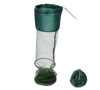 minkissy Vert Filet de Pêche Pliable, de Protection Mailles Profondes | Piquet au Sol, Polyester et Acier Inoxydable, Maintien Vivant, pour Pêche en Bateau, Rivage
