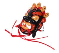 minkissy Vintage Tibetan Opera Mask For Role Play And Festival Hand-painted Chinese Tribal Mask For Masquerade And Cultural Decoration